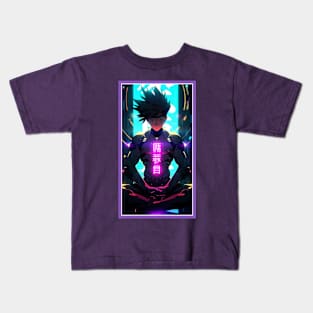 Anime Hero Power Meditation | Quality Anime Artwork | Anime Power Energy Meditation |  Manga Anime Art Kids T-Shirt